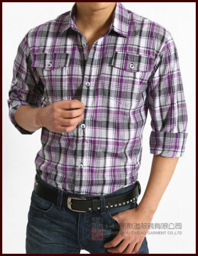 Fahion Long Sleeve Men's Shirt (Jul-009)