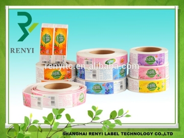 China manufacturer custom self adhesive rolled stickers packaging labels