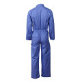 Blue color coverall basic style work wear