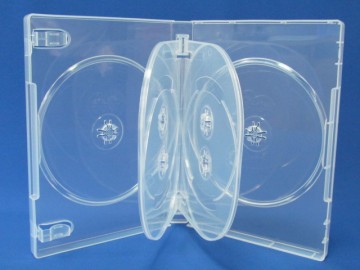 22mm Clear Custom 6-DVD Holder Wholesale