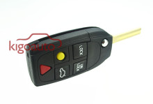 Hot Sell refit flip key shell for Volvo 5button flip key shell