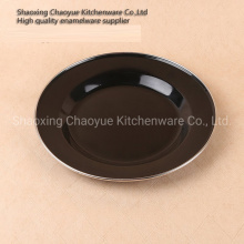 Enamel Cooking Plate Metal Dining Plate Manufacturer