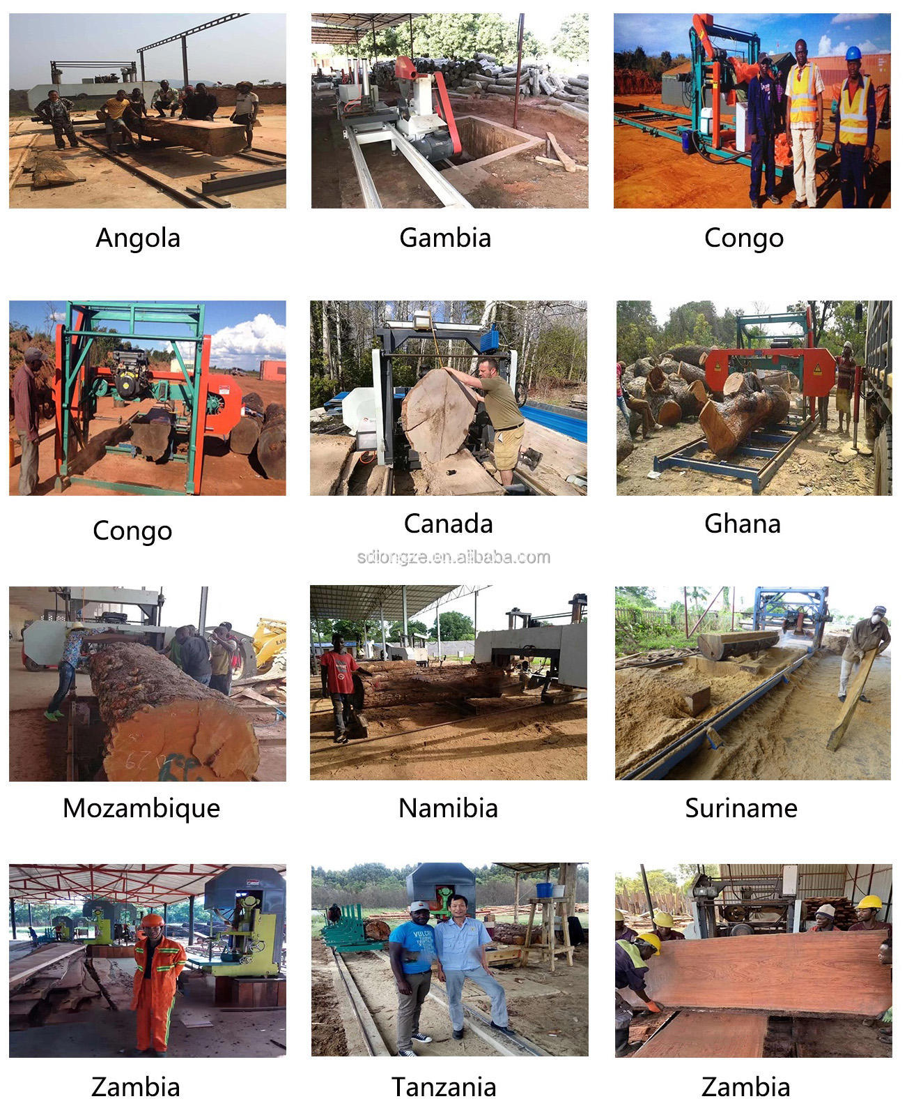 590 มม. China Factory Supply SW26 LOG TIMBER WOOD Band Cutting Cutting Band Sawmill Machine สำหรับขาย