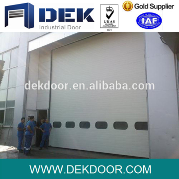 PU foam standard lift industrial sectional door