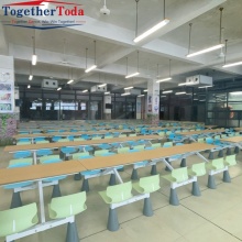 Metal Canteen Dining Table and Chair Set for School
