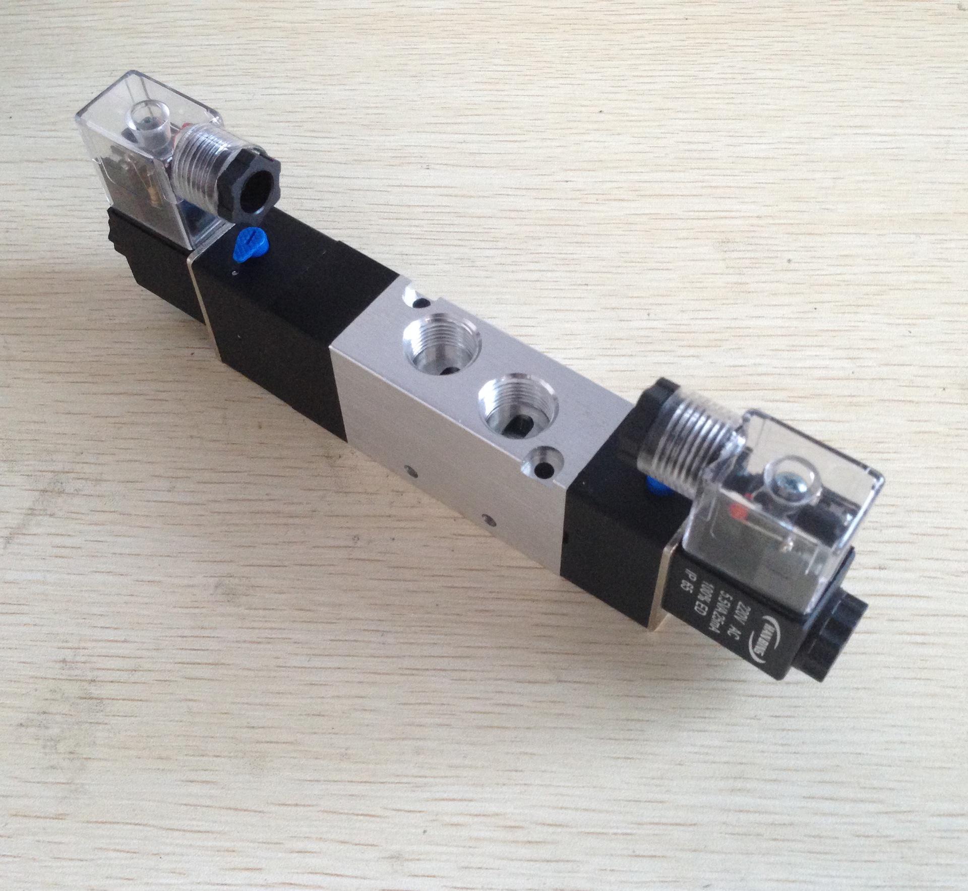 4V320-10-DC 12V 3/8" NPT 4 Way 2 Position Double Solenoid Valve