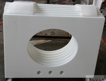 crystallized glass countertop