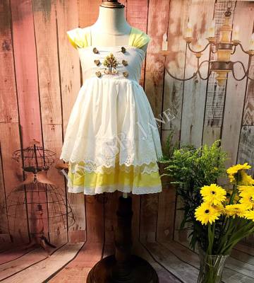 yellow toddler unique easter dresses