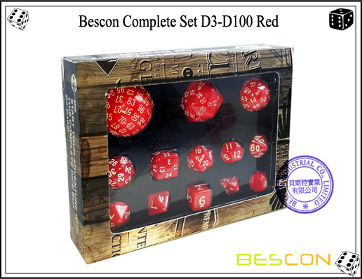 Komplettes Würfel Set D3-D100 (7) Complete Dice Set D3-D100 (7)