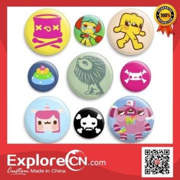 Mini cartoon metal colorful badge