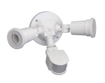 Infrared motion sensor light double spot light