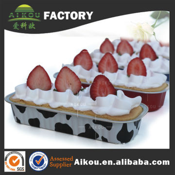 colorful coated baking disposable aluminum loaf pan