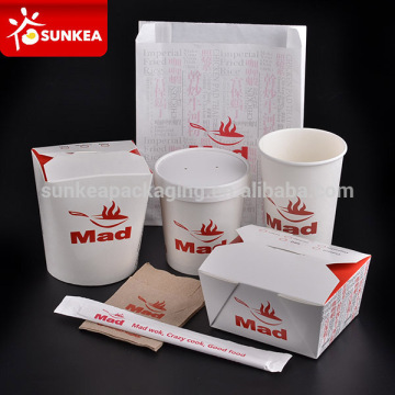 Custom logo printed salad soup bread snacks rice box