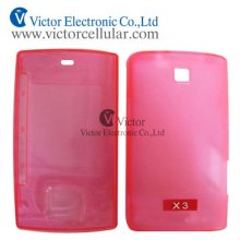 mobile phone superTPU with PC embossed case