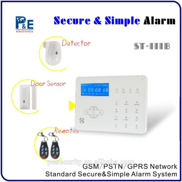wireless gsm security alarm manual
