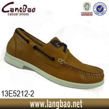 2014 genuine leather breathable boat shoes