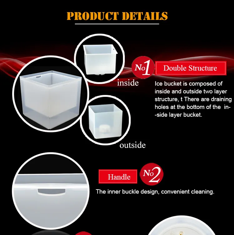 Stylish 3.5L LED Ice Bucket for Beer and Wine