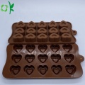 Moldes de chocolate de silicona con forma de corazón personalizados