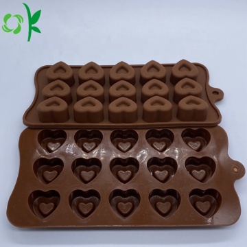 Custom Heart Shape Silicone Chocolate Soap Molds