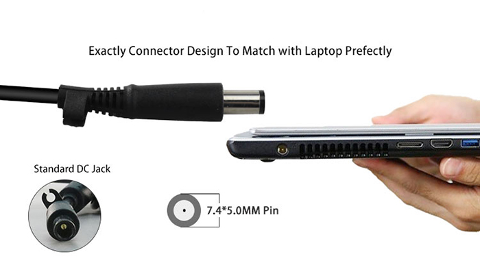 Battery charger laptop adapter 18.5v 3.5a for HP