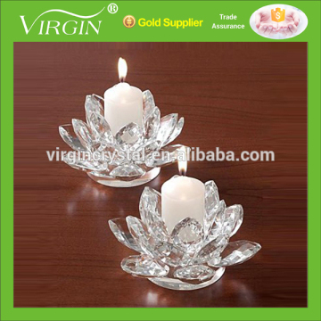 Promotion decorative crystal lotus model centerpieces for wedding table