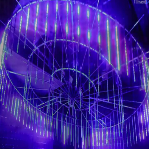 Disco Decoration dmx512 3D LED Meteor Lights