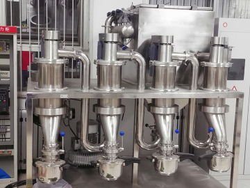 Airflow Quadruple Classifier for Powders