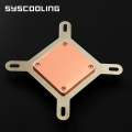 capa de acrílico de cobre puro bloco de água da CPU