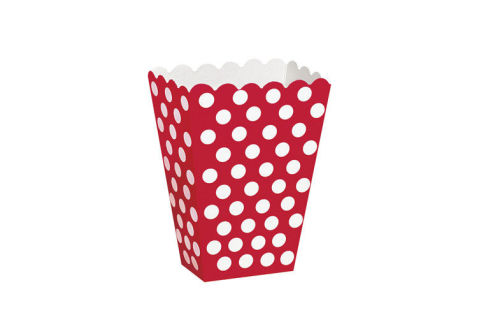 Fashion Polka Dot Popcorn Recycled Paper Boxes For Shop Gift Package