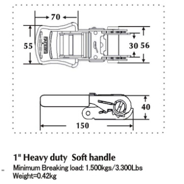 28MM Heavy Duty &amp; fivela catraca maçaneta