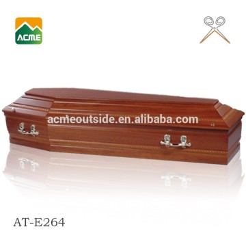AT-E264 luxury cardboard coffins supplier