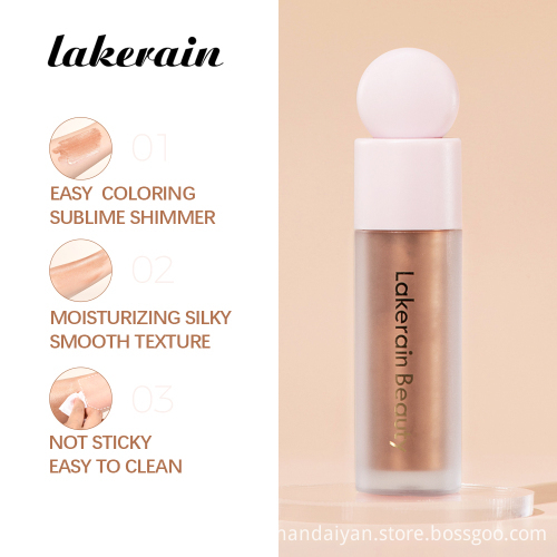 Long-Lasting Vegan Liquid Shimmer Highlighter: Custom Private Label Body Glitter Makeup