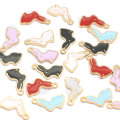 Cute Material Flat Back Kawaii Rabbit Style Gold 2mm Top Hole 100pcs Kids Girls Necklace Pendant Bracelet Spacer