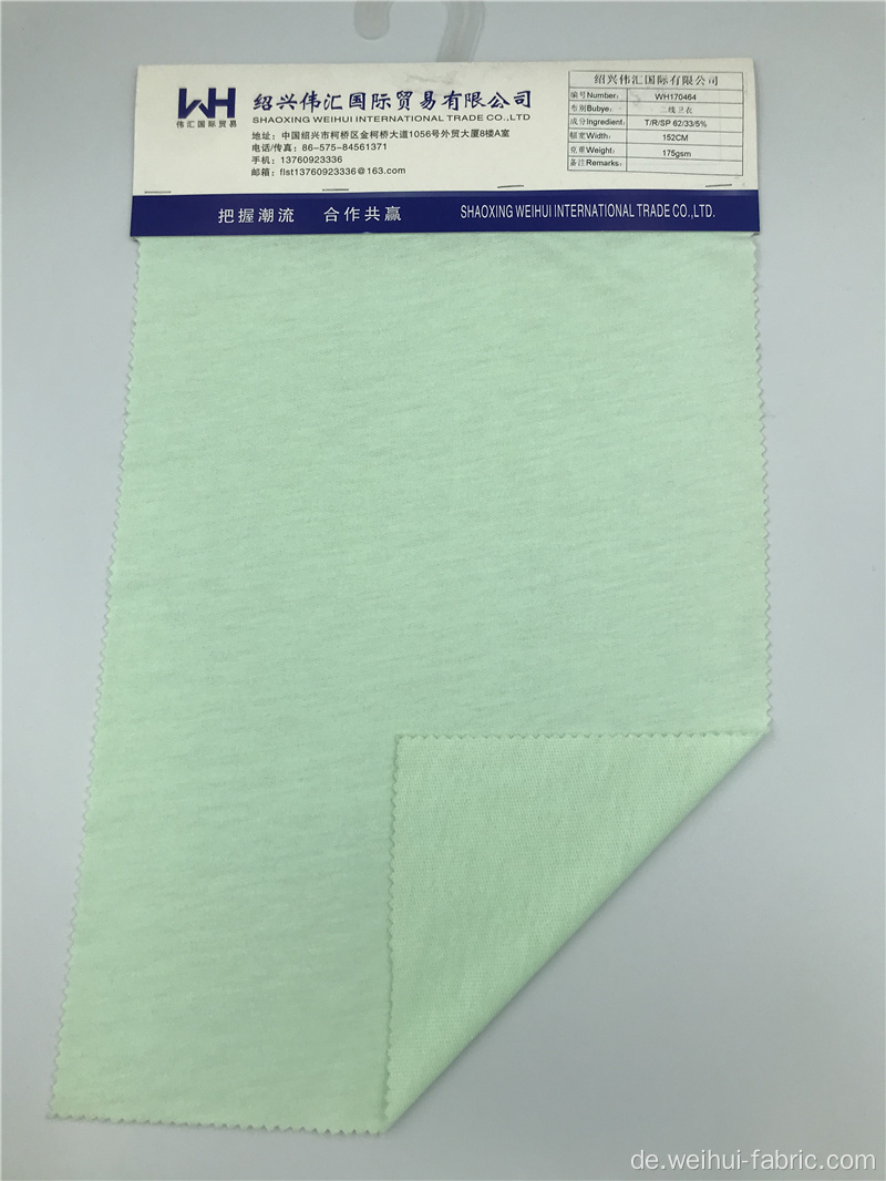 Hochwertiges Gewicht 175GSM Stoff T / R / SP Sweater Fabrics