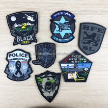 Embossed 3d rubber logo soft PVC patches