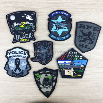 Embossed 3d rubber logo soft PVC patches