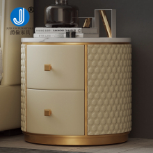 Modern Luxury White Bedside Tables: Smart Nightstands & Leather Bedside Tables