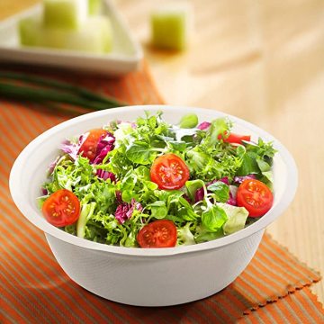 850ml Disposable Natural Bagasse Bowls Paper Bowls