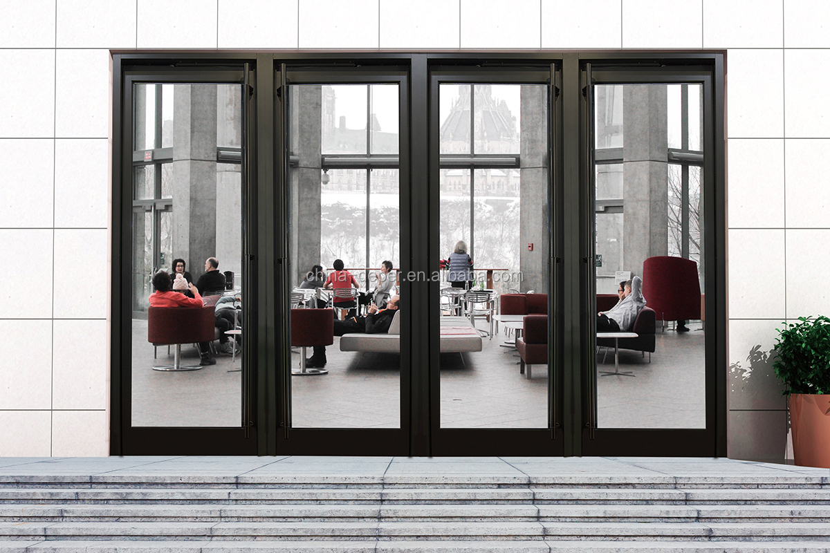 Deper Monumental Aluminum Balanced Doors Heavy Glass Doors Super High Balance Doors