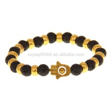 Fashion Black molten rock palm yoga DIY Bracelet