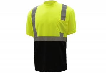 Reflective safety mesh jacket with Chinese PVC tape