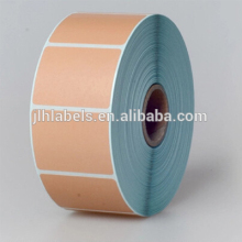Orange Full color printing Direct Thermal Labels, barcode labels stickers, 40x30,1550 labels per roll