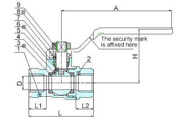 1/4"-4" Inch Valogin 600WOG Lead-Free IPS Forged Brass Ball Valve