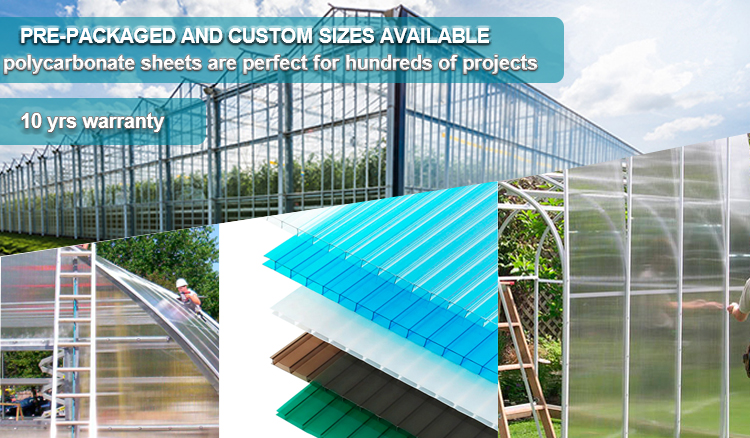 Polycarbonate Hollow Plastic Sheet Board Construction Materials