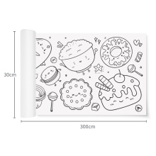 OEM 300cm Wall Sticker Coloring Drawing Paper Roll for Kids