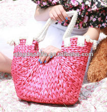 HIFA Rope Handle Cornhusk Straw Shopping Bag