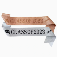 Color Graduation Ceremony Belts Graduated Shoulder Straps Graduation Satin Sashes