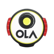 OLA Rideshare LED Light Logo Sticker Decal - Removable Glowing Car Sign