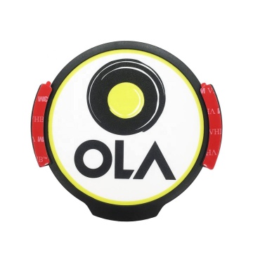 OLA Rideshare LED Light Logo Sticker Decal - Removable Glowing Car Sign