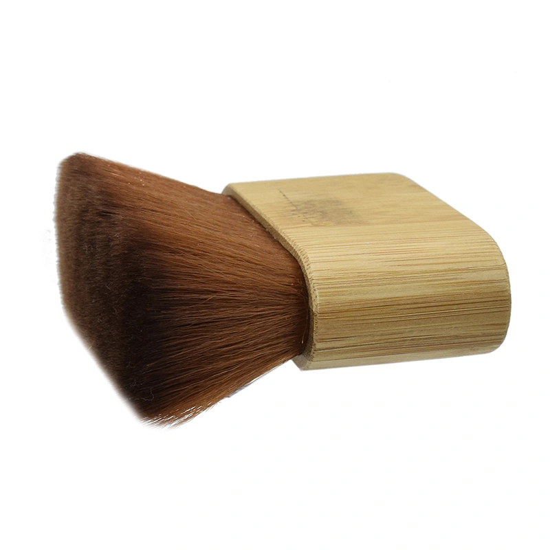 Hair Salon Mini Portable Bamboo Handle Cutting Neck Duster Brush Professional Wooden Neck Brush